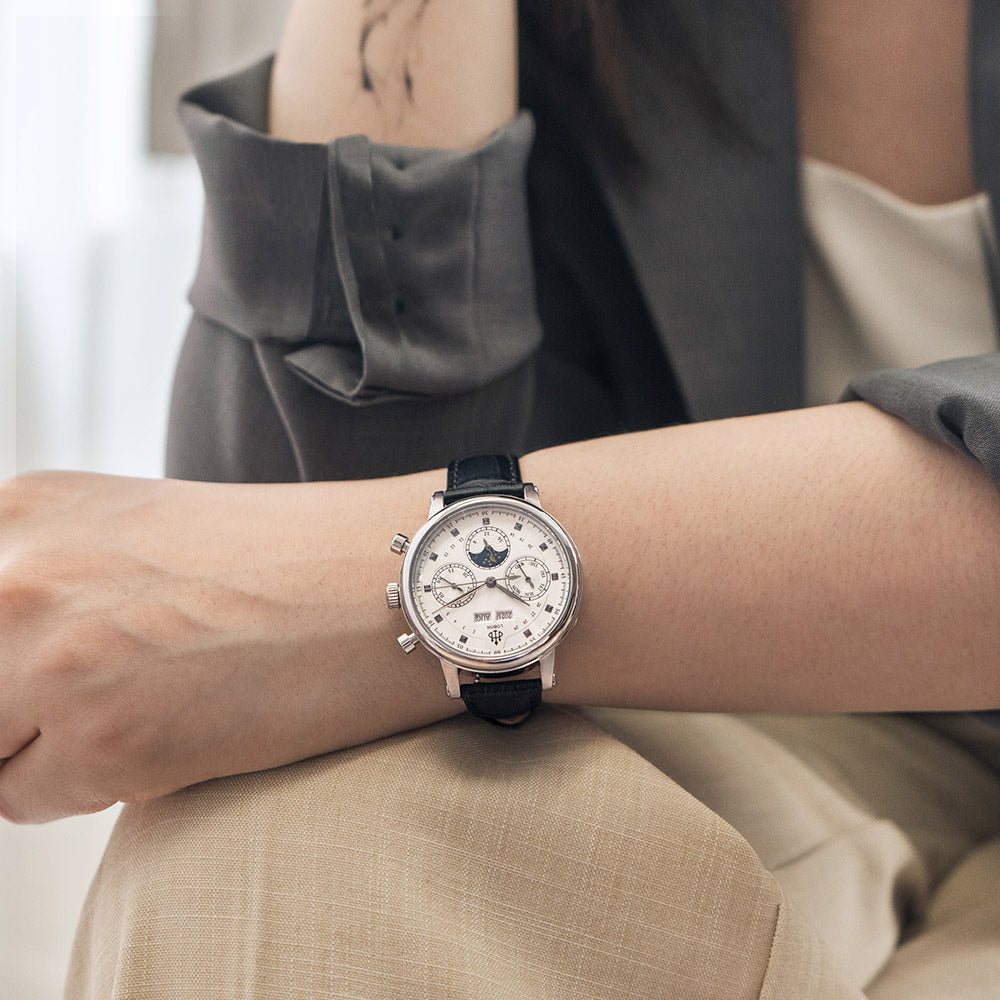 Black moonphase watch for women