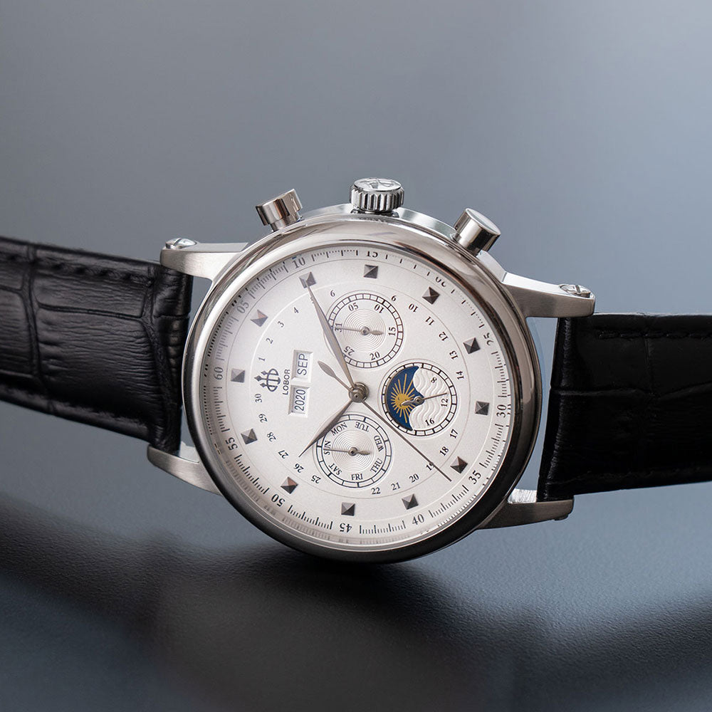 Black moonphase watch for men