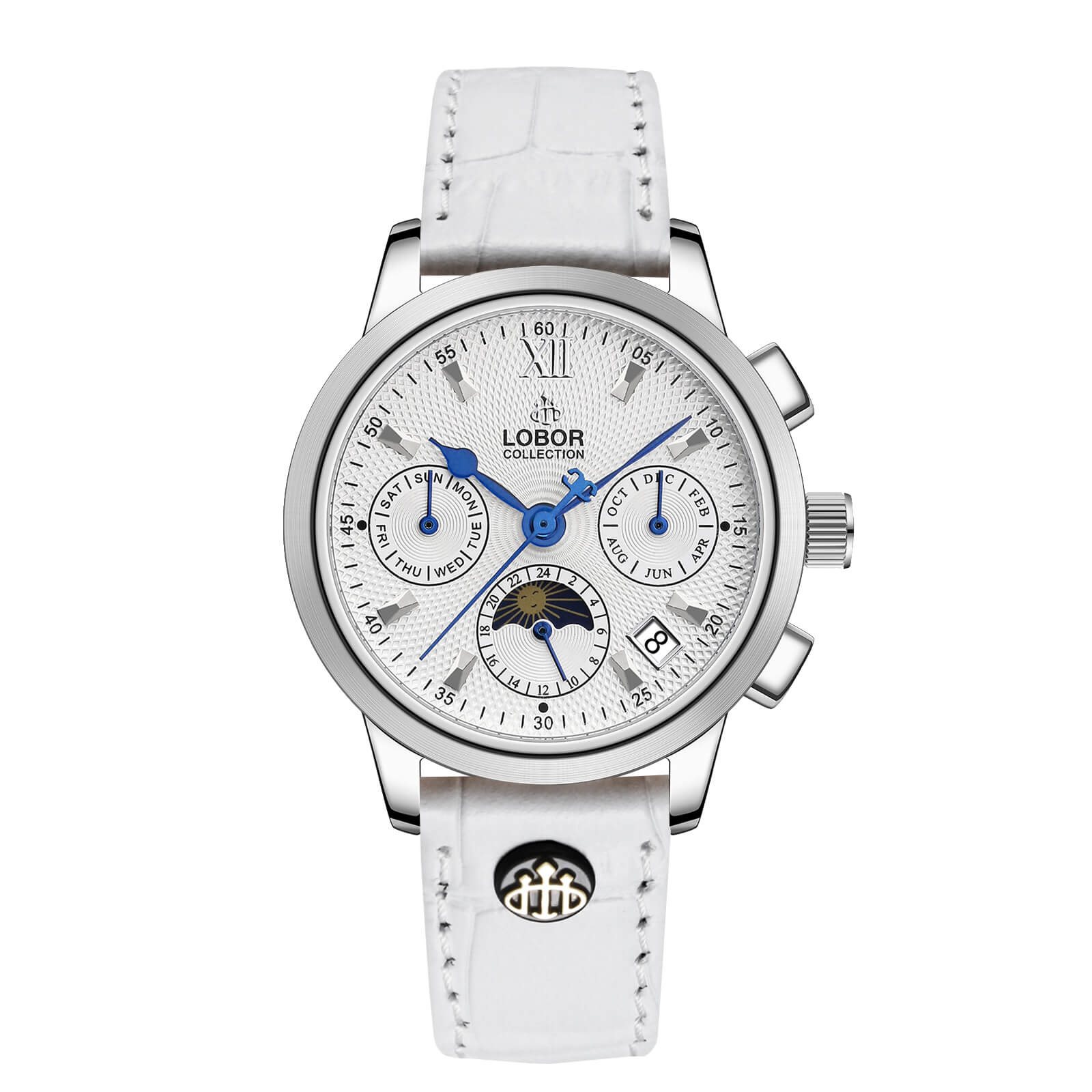 White moonphase automatic watches for women