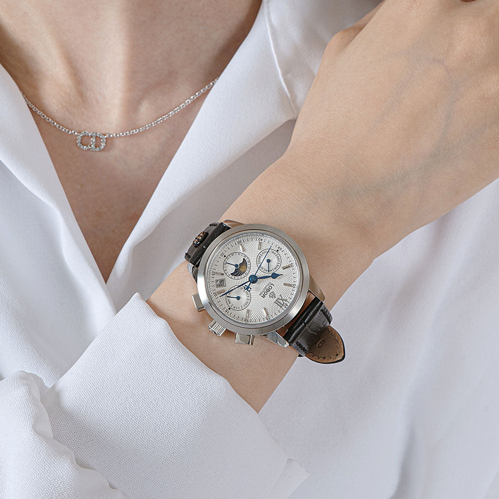 Black moonphase automatic watches for women