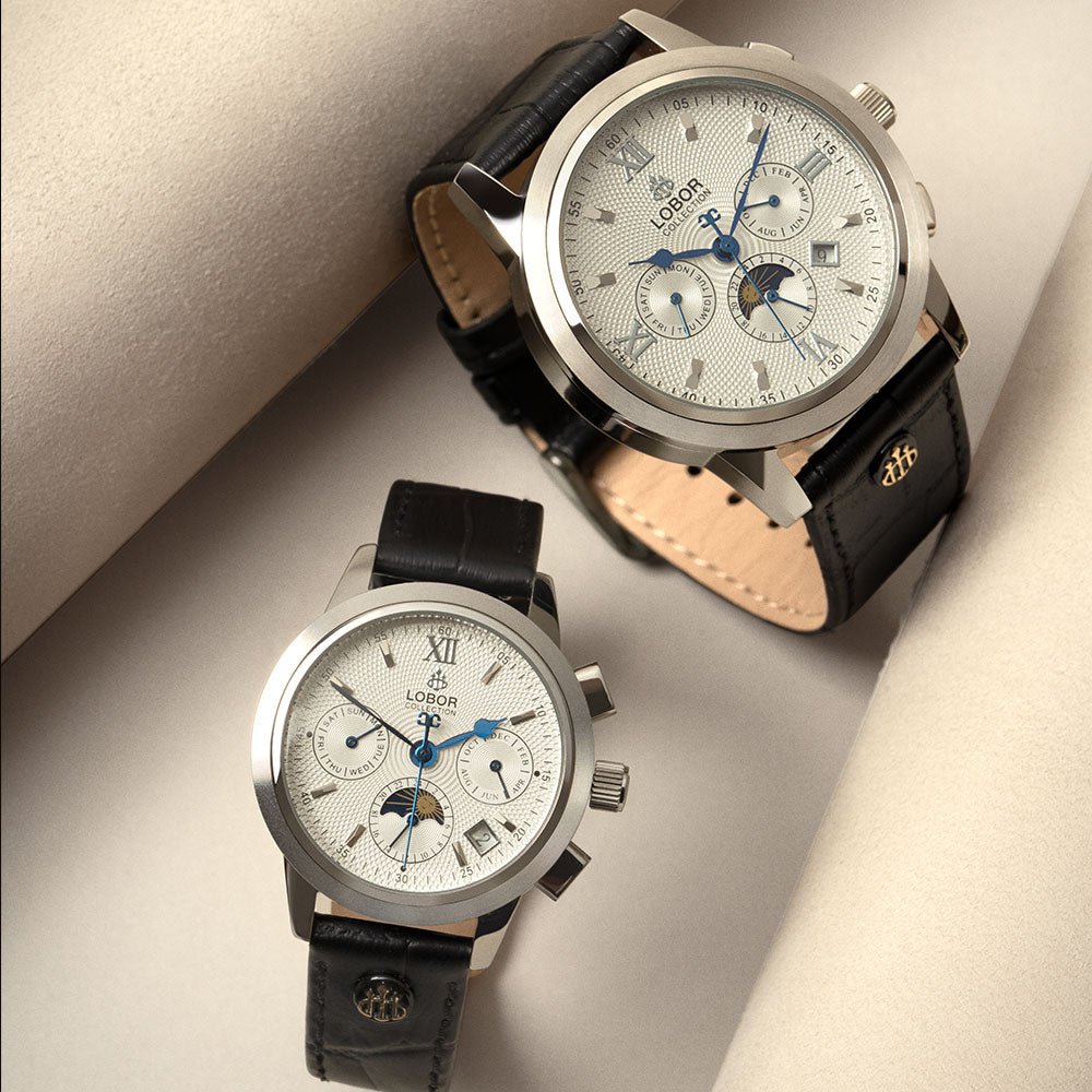 腕時計 LOBOR CELLINI Collection Cellini Des Voeux Brown 42mm Multi-functional Moonphase Automatic