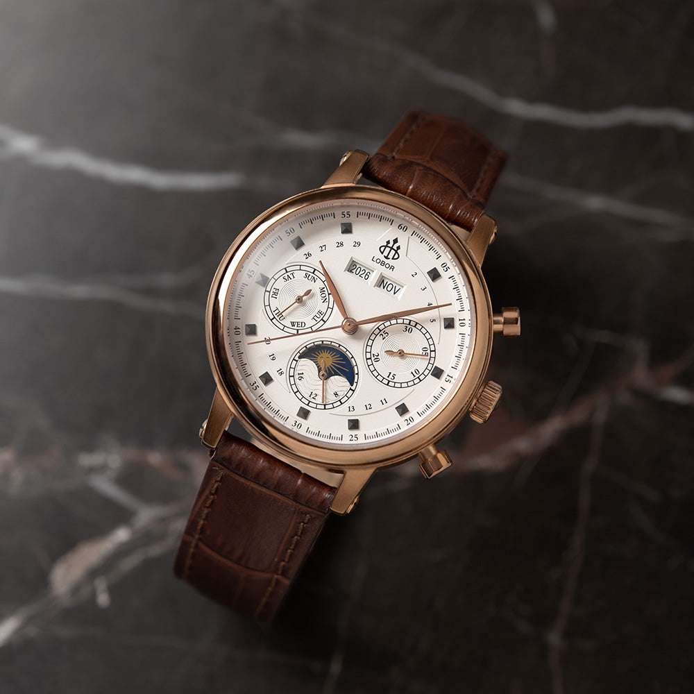 HERITAGE CANTERBURY BROWN 35MM | Affordable Automatic Watches For