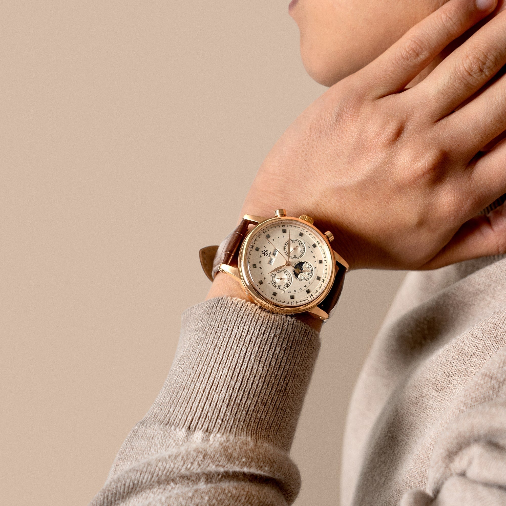 美品　LOBOR HERITAGE COLLECTION 42 HERITAGE STONEHENGE BLACK 42MM | Affordable Automatic