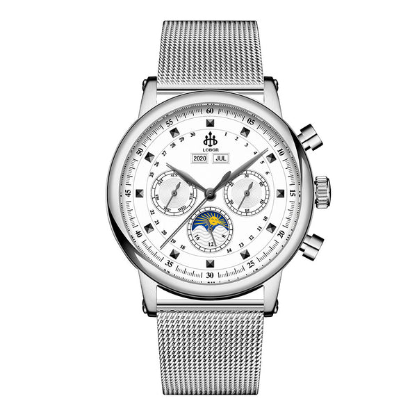 美品　LOBOR HERITAGE COLLECTION 42 Mua 【公式ショップ】LOBOR ロバー 42MM 自動巻き マルチ