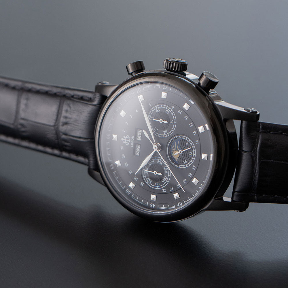 HERITAGE DURHAM BLACK 42MM | Affordable Automatic Watches For Men