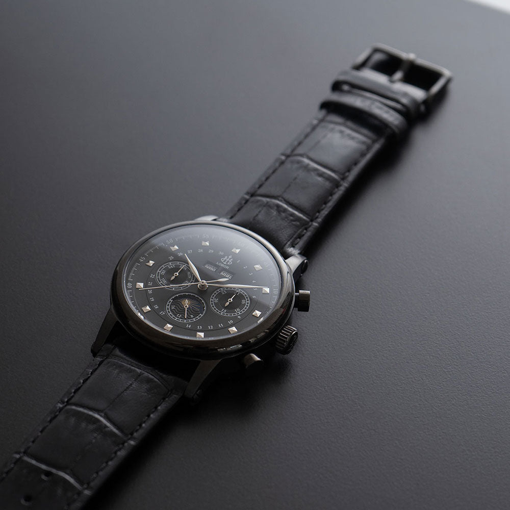 HERITAGE DURHAM BLACK 42MM | Affordable Automatic Watches For Men
