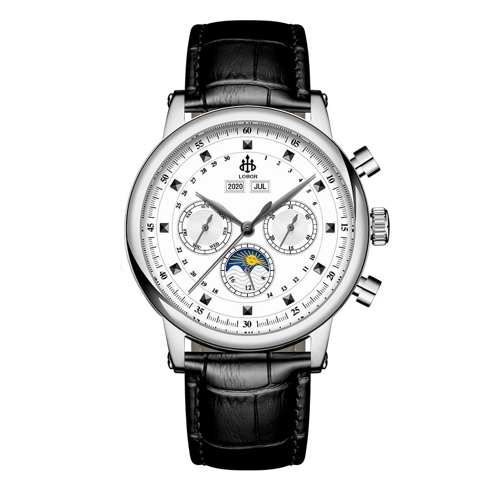Black moonphase watch for men