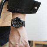 Black automatic watches for men