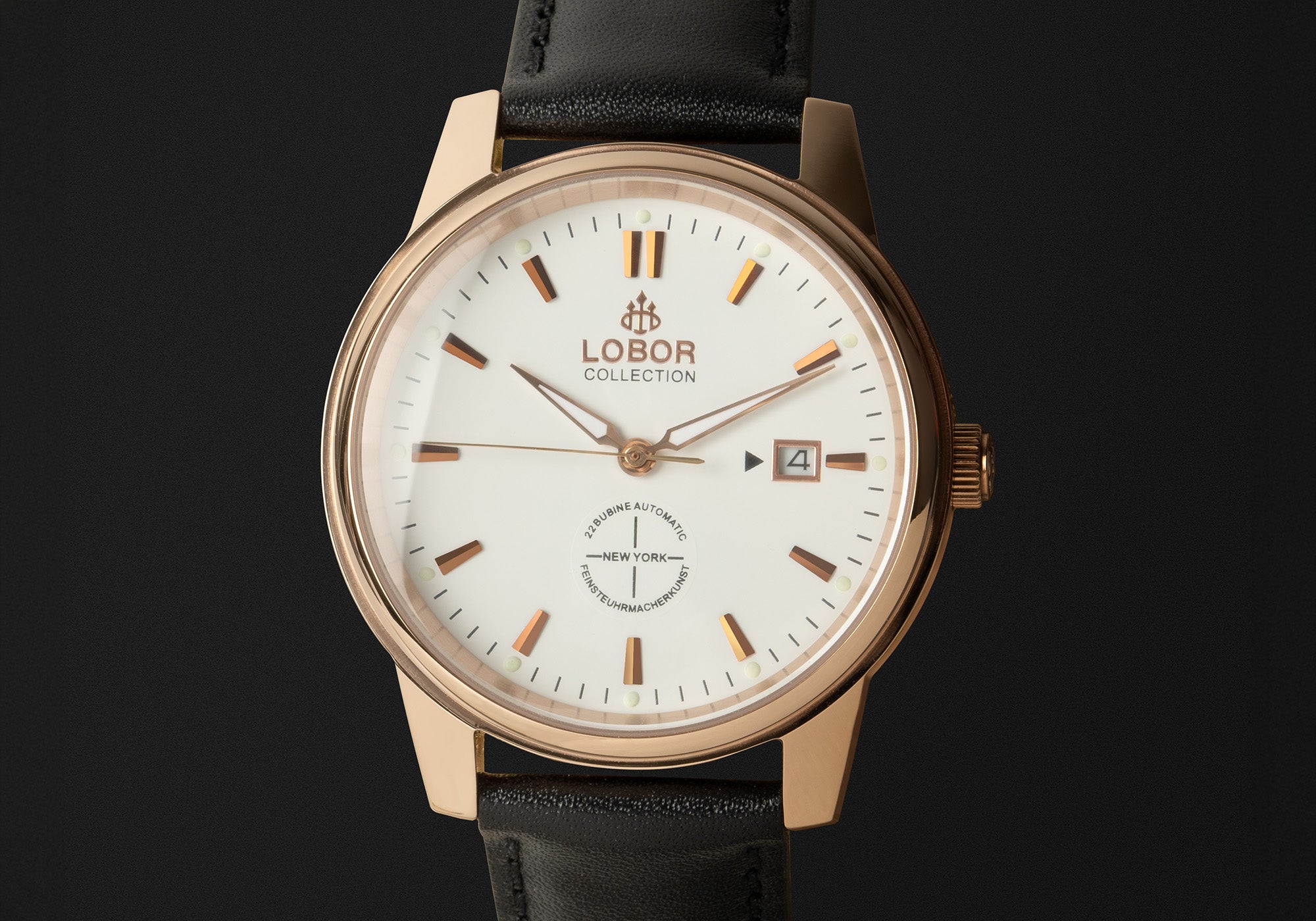 New York Wooster Black 40mm | Japanese Automatic Watches | LOBOR