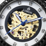 Black skeleton automatic watches