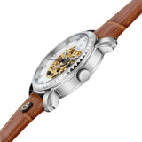 Brown skeleton automatic watches for men 