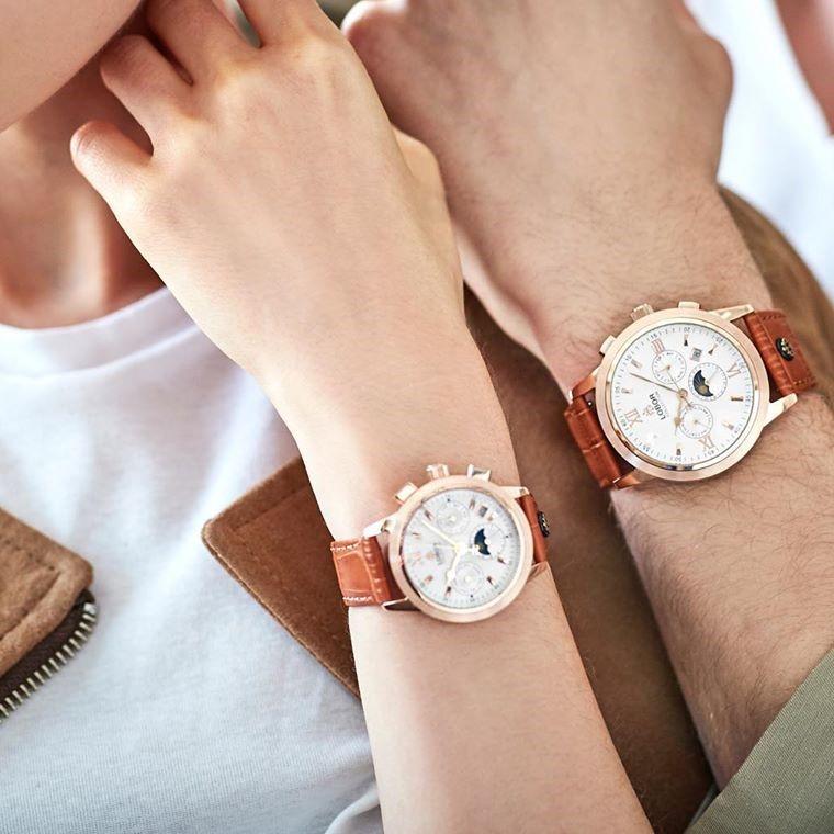 ロバー LOBOR   CELLINI GUILDFORD (BROWN) Cellini Guildford Brown 42mm | Multi-functional Moonphase
