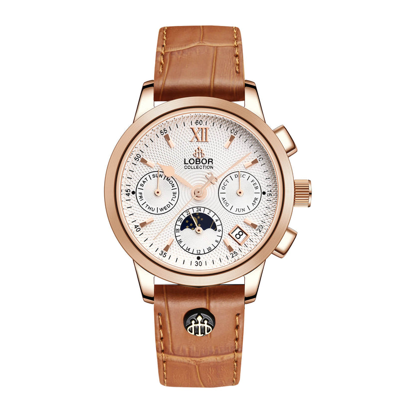 Glacier Pio White 40mm Leather Watches | Quartz Watches | LOBOR Watches – LOBOR  Watches Hong Kong