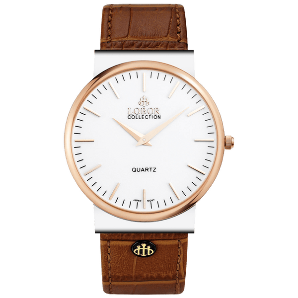 Planetarium Bowie Brown Leather Watches | LOBOR Watches